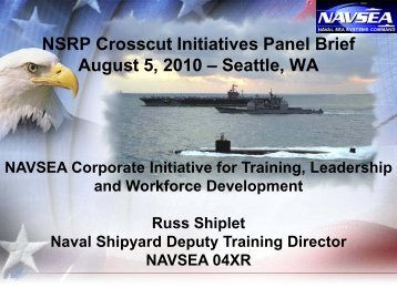 Naval Shipyard Training and Education Program (NSTEP) - NSRP