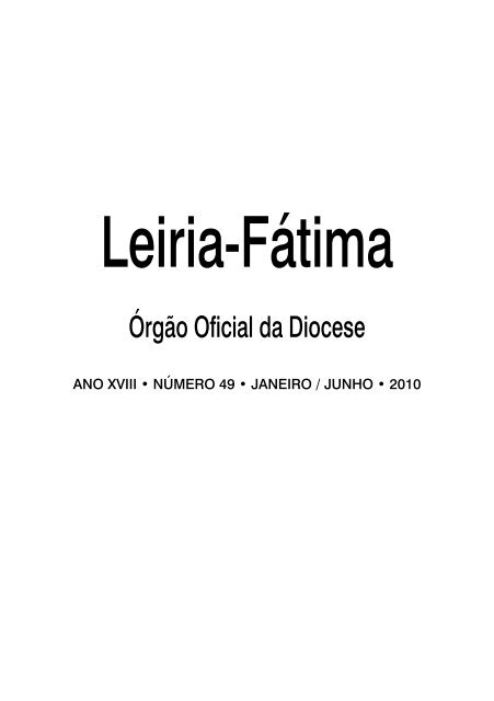 Fé na beleza espiritual e moral da vida - Diocese Leiria-Fátima