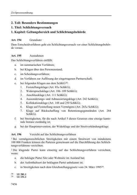 Schweizerische Zivilprozessordnung