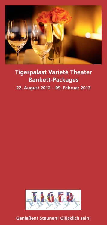 Tigerpalast VarietÃ© Theater Bankett-Packages