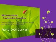 Pranjal Jyoti Goswami, Head Sustainability, Novozymes