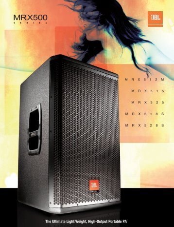 MRX Brochure - JBL Professional