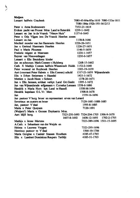 deel M - Genealogie in Limburg