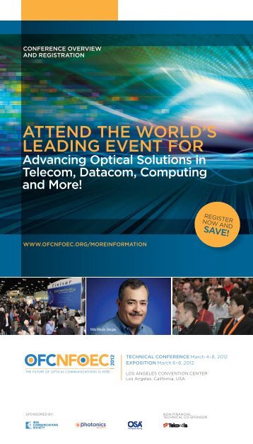 aTTend The World's leading evenT for - OFC/NFOEC