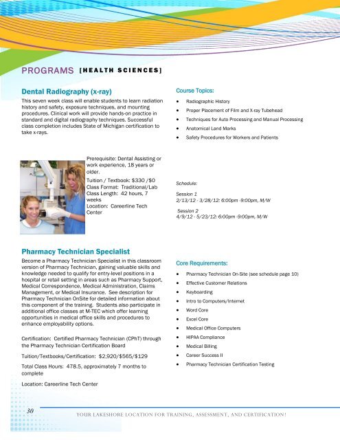 ONSITE COURSES Fall 2011 - Summer 2012 - Ottawa Area ...