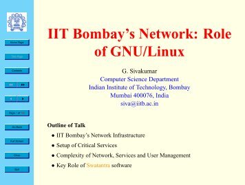 Role of GNU/Linux - Department of Computer Science and ...