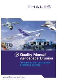 Quality Manual - Customer Online - Thales Group
