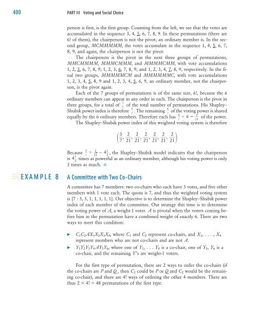 Weighted Voting Systems - W.H. Freeman
