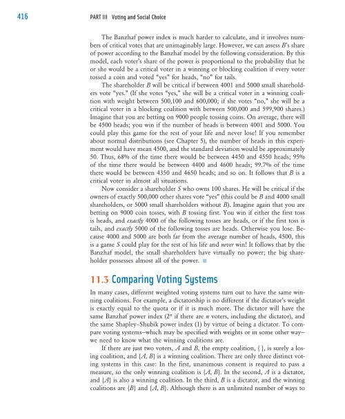 Weighted Voting Systems - W.H. Freeman