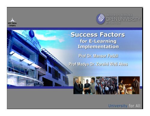 Success Factors - Open University Malaysia