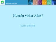 Hvorfor virker ABA? - Autisme kan behandles