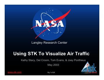 Using STK To Visualize Air Traffic - AGI