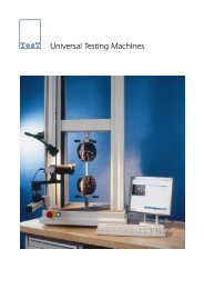 Universal Testing Machines TesT - TesT GmbH