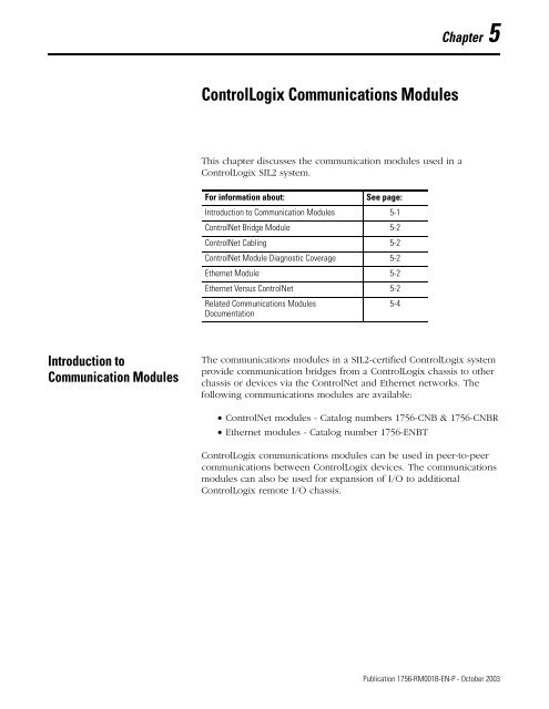 1756-RM001B-EN-P, Using ControlLogix in SIL2 ... - Tuv-fs.com