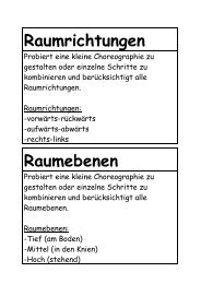 Raumrichtungen Raumebenen