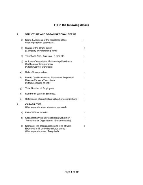 Bid Document Request for Proposal (RFP) For Online Monitoring ...