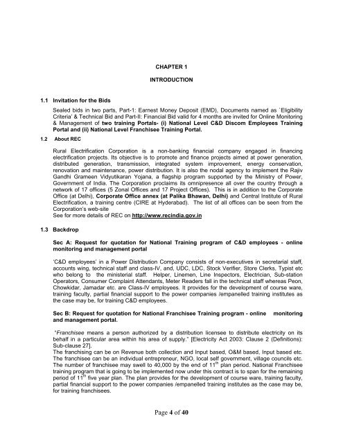 Bid Document Request for Proposal (RFP) For Online Monitoring ...