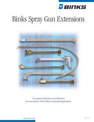 Binks Spray Gun Extensions - Clemtex