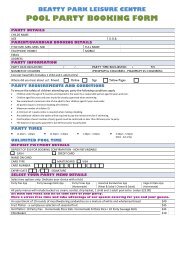 Birthday Party booking form