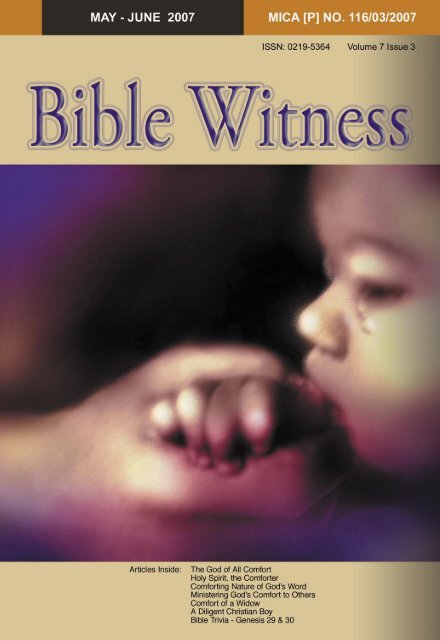 The Comfort Of God - Bible Witness