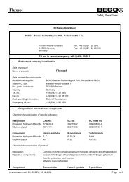 Fluxsol MSDS - Bego USA