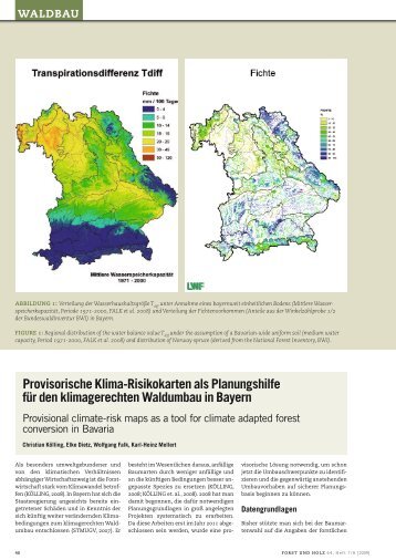 Provisorische Klima-Risikokarten als ... - Wald und Klima