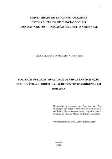 teresa cristina evangelista dos anjos - uea - pós graduação
