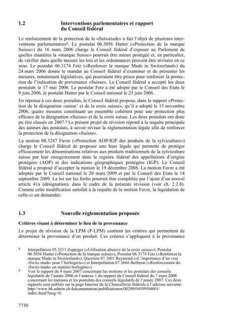 09.086 Message relatif à la modification de la loi sur la protection ...