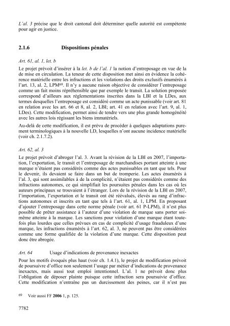 09.086 Message relatif à la modification de la loi sur la protection ...