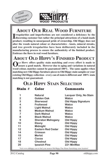 2012 Old Hippy Catalog