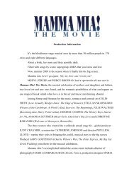 Mamma Mia! Production Notes_APPROVED - SYE Publicity