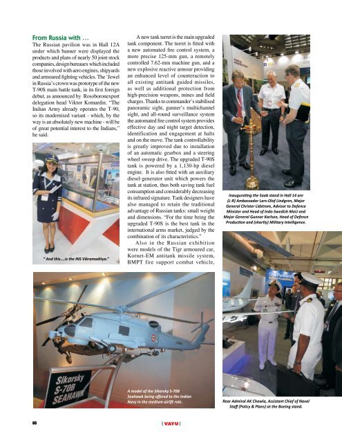 Organised by the Defence Exhibitions ... - Vayu Aerospace