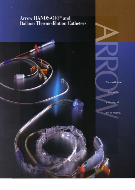 Arrow Thermodilution Catheter Brochure (PDF)