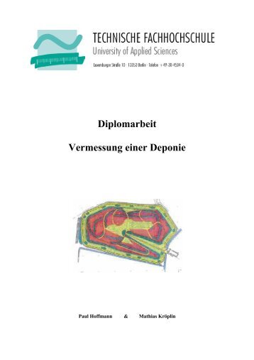 Diplomarbeit Vermessung einer Deponie - Beuth Hochschule für ...