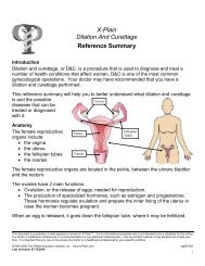 X-Plain Dilation And Curettage Reference Summary