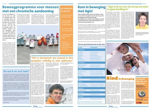 Kom in beweging met Agis! Beweegprogramma voor ... - Fysio Komeet