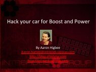 Hack your car for Boost and Power - Defcon