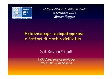 Epidemiologia, eziopatogenesi e fattori di rischio dell™ictus Dr ...