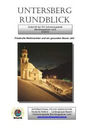 Rundblick 01/2010 - IPA - Verbindungsstelle Berchtesgadener Land