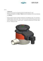 Electrical feedback for diaphragm valve I33 - Peterss