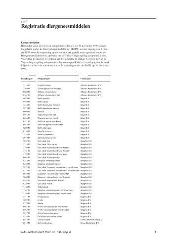 Registratie diergeneesmiddelen - liigl