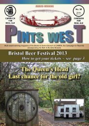 Pints West 96, Winter 2012 - Bristol & District CAMRA