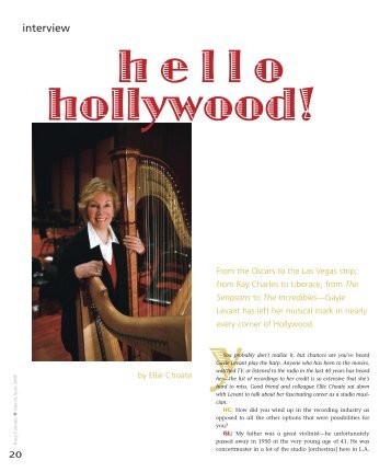 Gayle Levant - Salvi Harps, Inc.