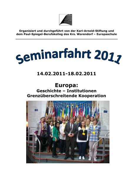 Reisetagebuch Straßburg 2011 - Berufskolleg Warendorf