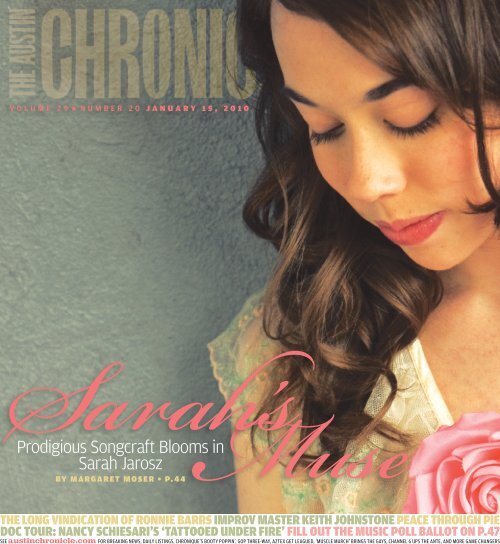 Prodigious Songcraft Blooms in Sarah Jarosz - The Austin Chronicle