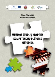 muzikos studijų krypties kompetencijų plėtotės metodika - ECTS