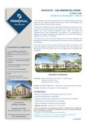 RÃSIDENCE Â« LES JARDINS DE L'ODON - Primonial Immobilier