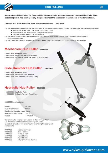 Brake and Suspension Catalogue 2010.pdf - E. Fox (Engineers)