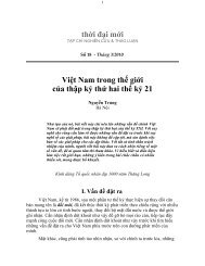 Viá»t Nam trong tháº¿ giá»i cá»§a tháº­p ká»· thá»© hai tháº¿ ká»· 21 ... - Viet-studies