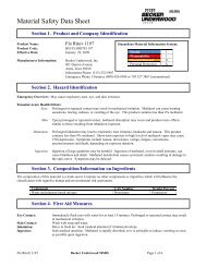 Flo Rite 1197 MSDS - Becker Underwood